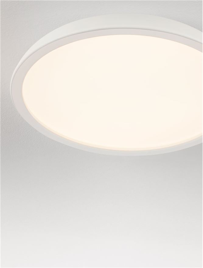 FEL Sandy White 60cm LED Flush Ceiling Light - ID 14569