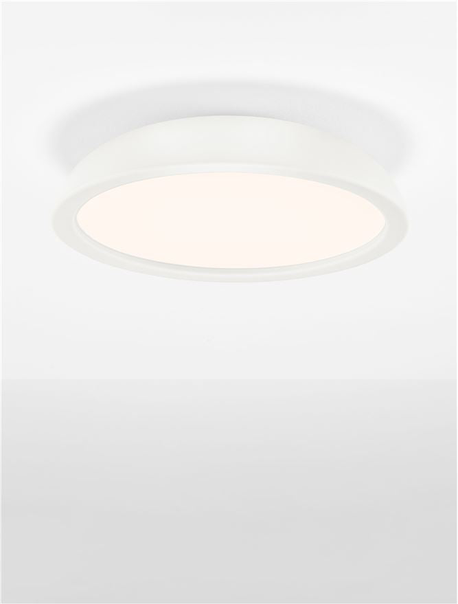 FEL Sandy White 45cm LED Flush Ceiling Light - ID 14566