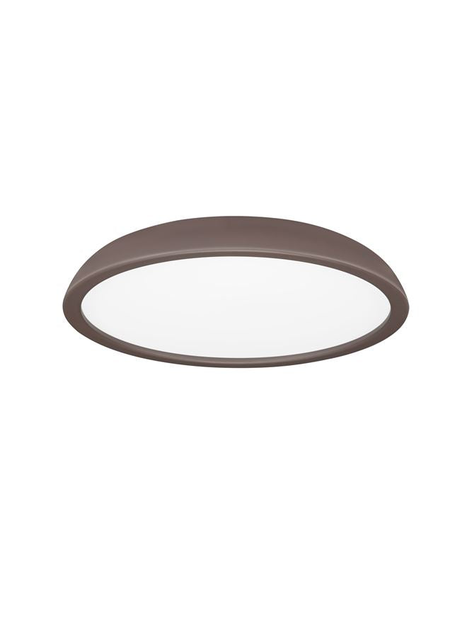 FEL Brown Steel 60cm LED Flush Ceiling Light - ID 14570