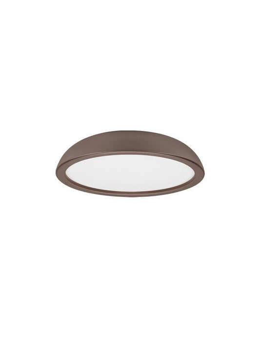 FEL Brown Steel 45cm LED Flush Ceiling Light - ID 14567