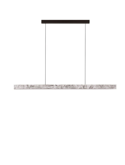 VAL Natural Marble Stone Ring Linear Pendant - ID 14343