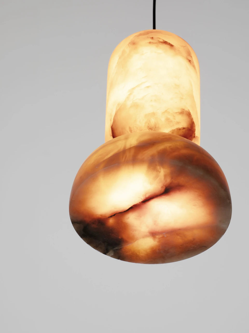 ERO Large Brown Alabaster LED Pendant - ID 15082