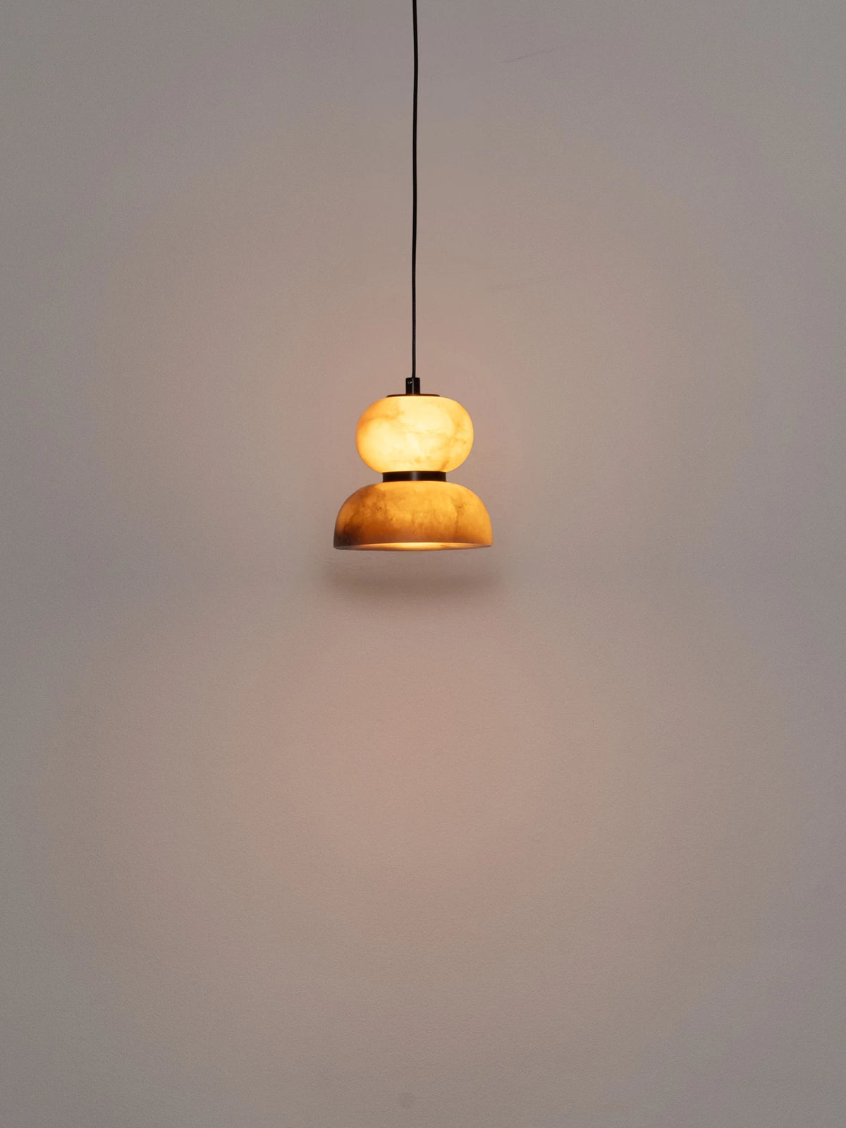 ERO Small Brown Alabaster LED Pendant - ID 15081