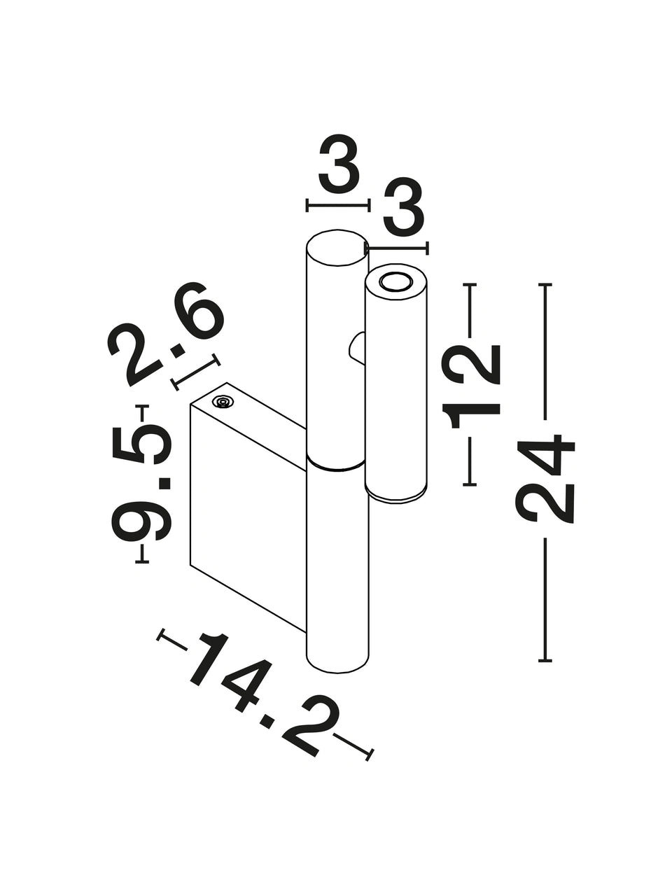 ORC Sandy White Adjustable Wall Light With 3 Step Touch Dim - ID 14823