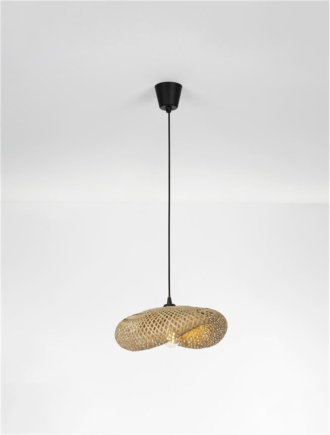 ADE Natural Woven Bamboo Pendant Small - ID 13748
