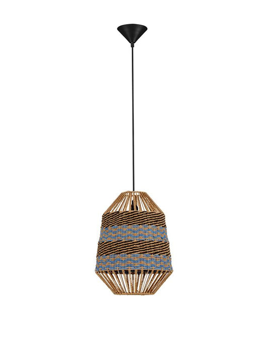 COP Natural Blue & Black Rope Pendant - ID 13747