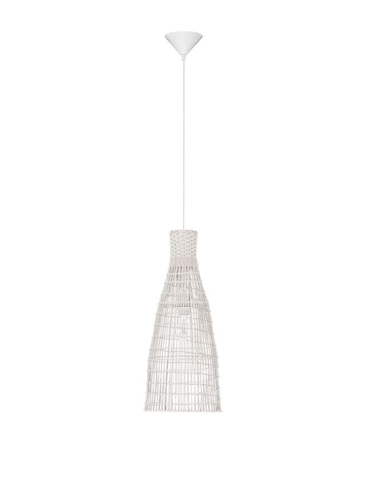 NIR White Natural Rattan Pendant Small - ID 13762