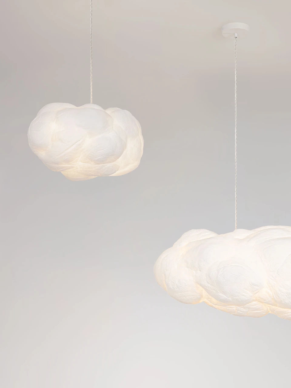 CLOUD 50cm Cotton & Artificial Silk Pendant - ID 15067