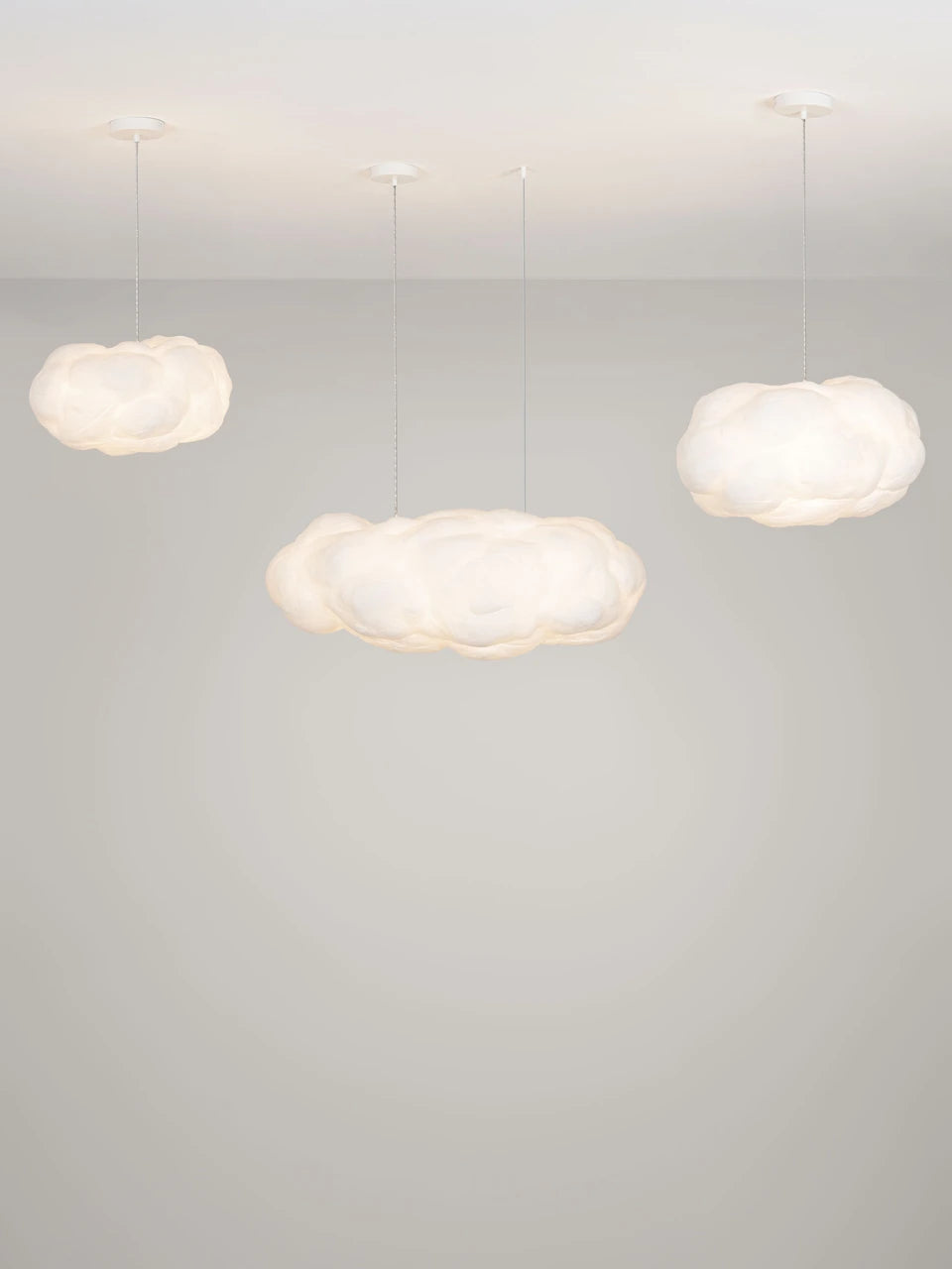 CLOUD 60cm Cotton & Artificial Silk Pendant - ID 15068