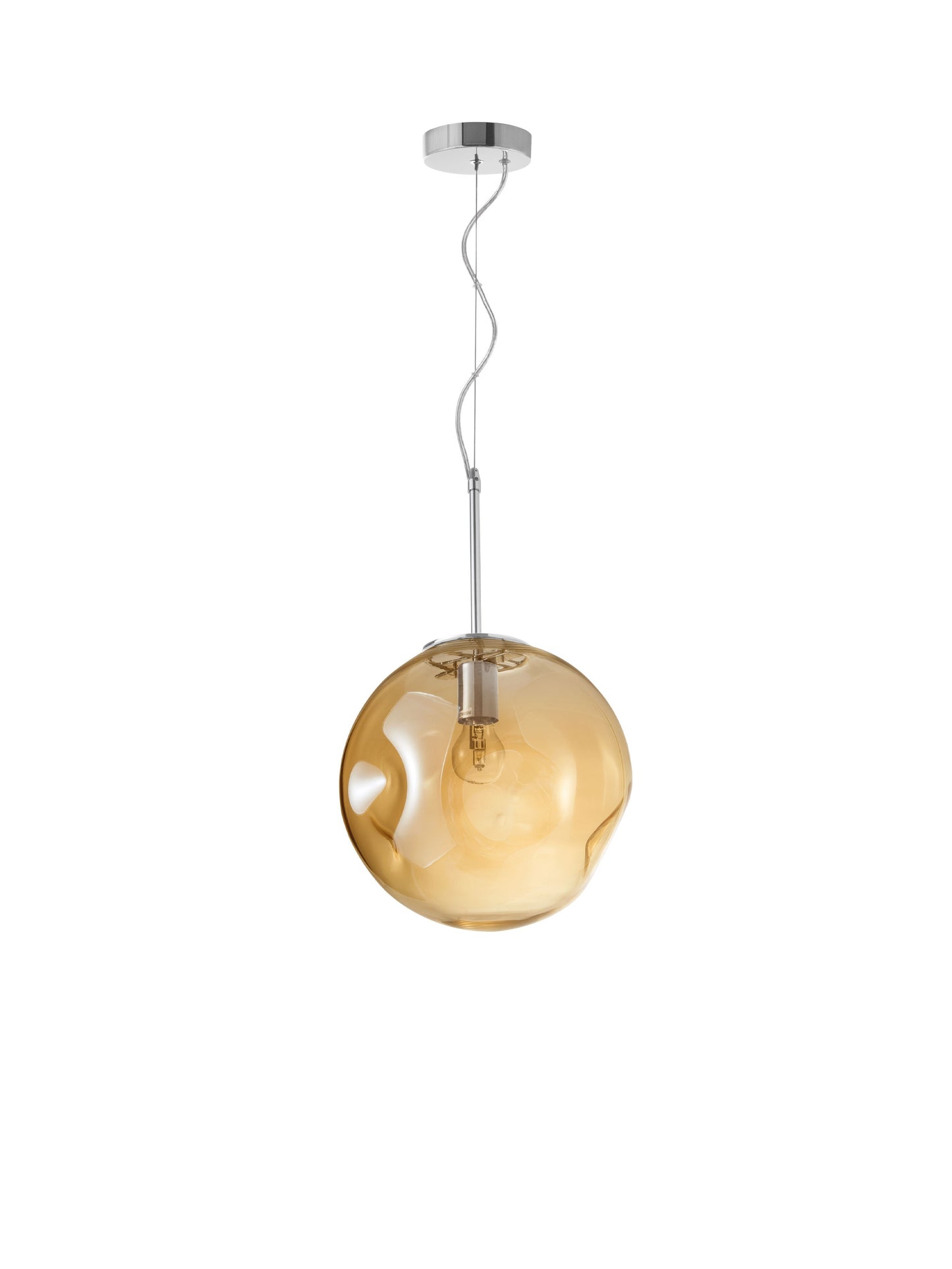 AYA champagne Dimpled Glass Single Pendant - ID 14828