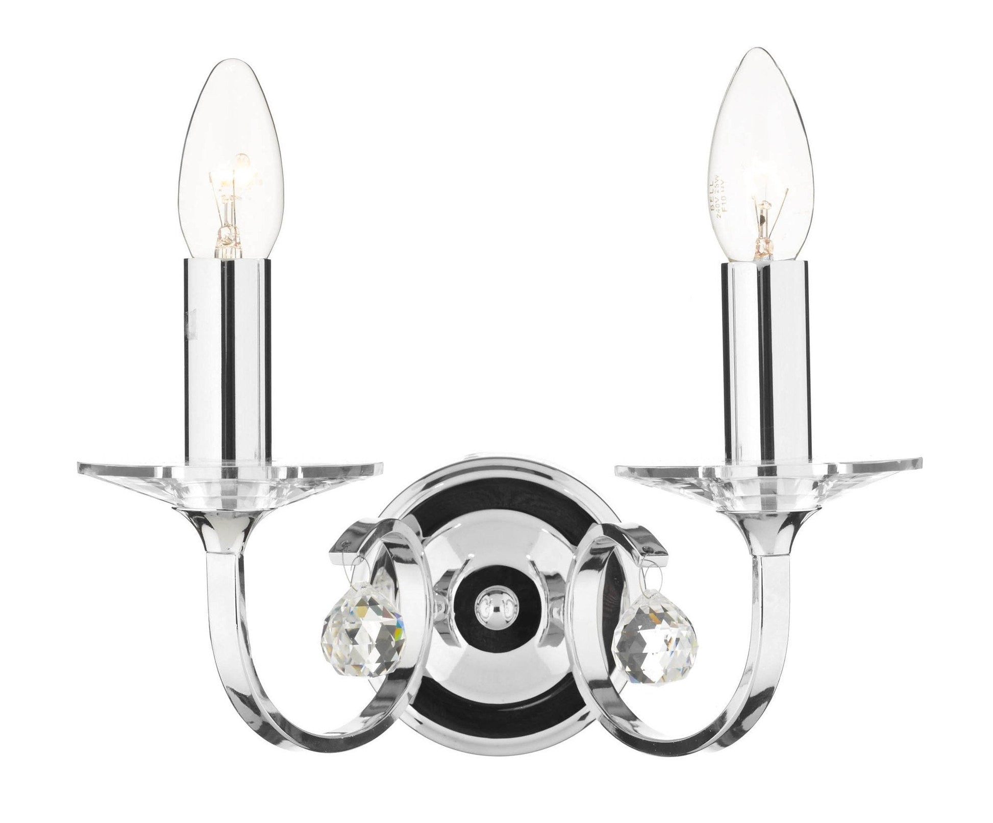 Allegra Polished Chrome Wall Light - London Lighting - 1