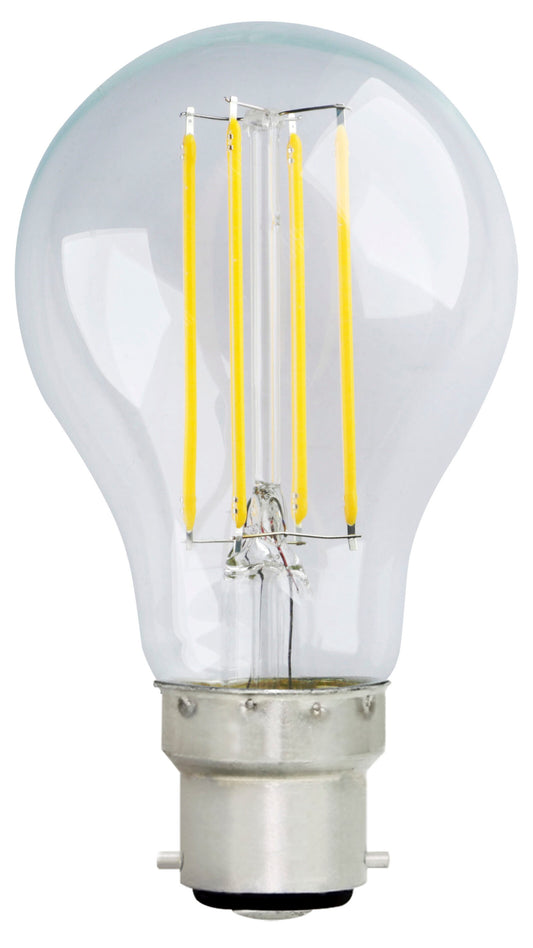 BBL Clear GLS Lamp Warm White 8W LED B22  - ID 13947