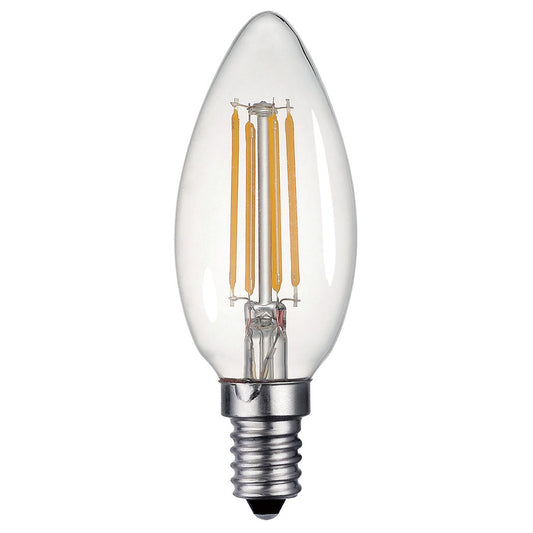 Clear Candle Lamp Cool White 4W LED E14 - ID 9690