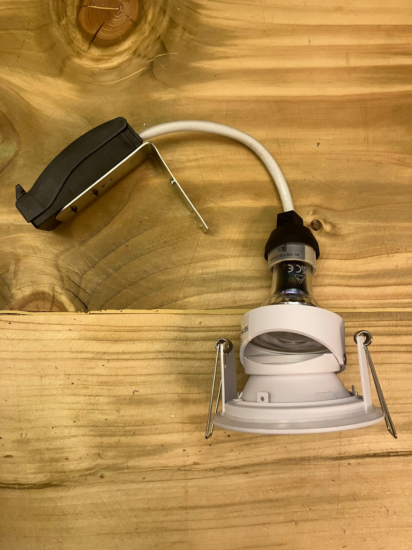 TGL White Adjustable IP65 Fire Rated GU10 Down Light - ID 14447