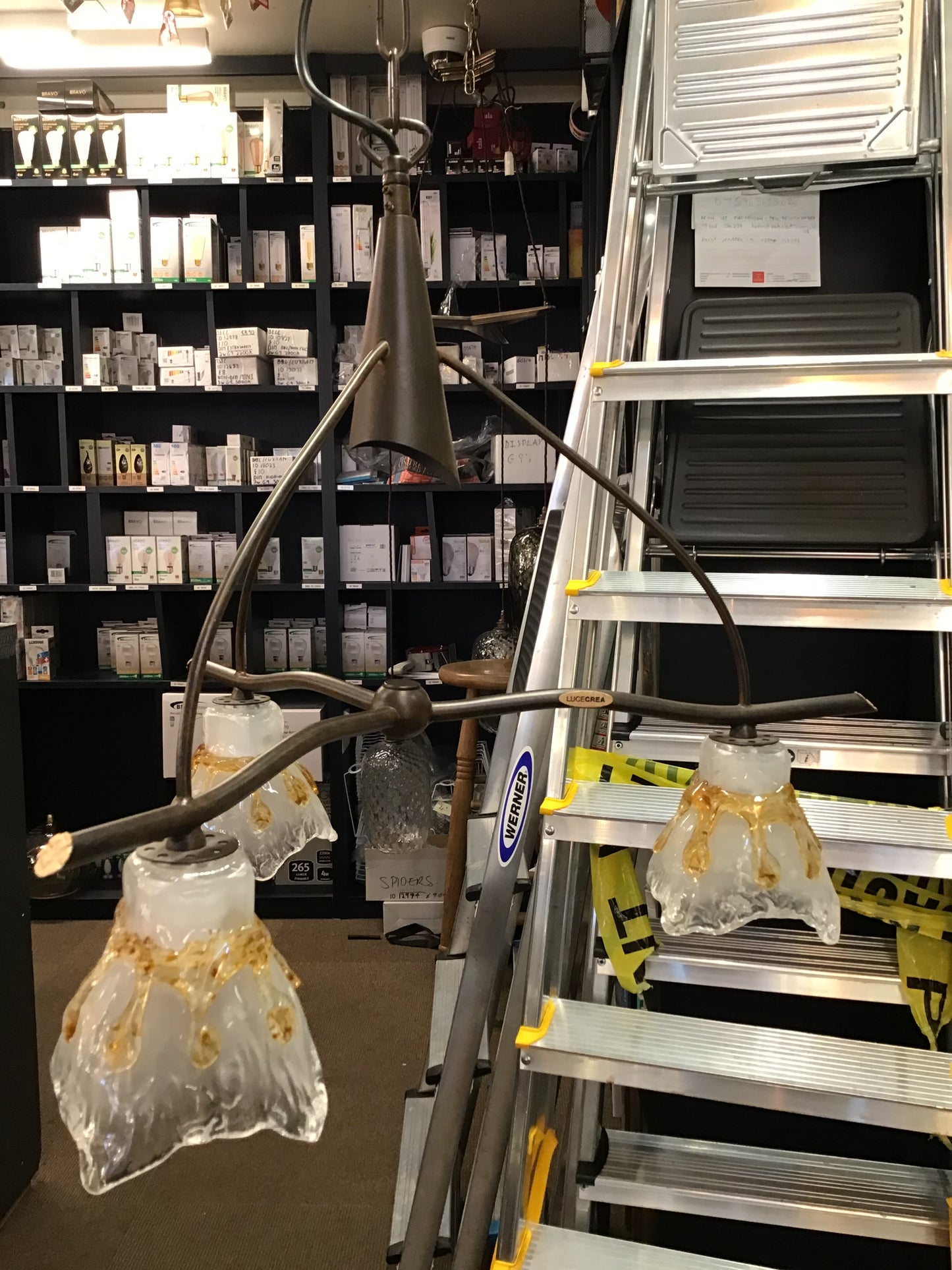 Designer Italian Hand Made Pendant Light - Reduced To Clear - ID NA