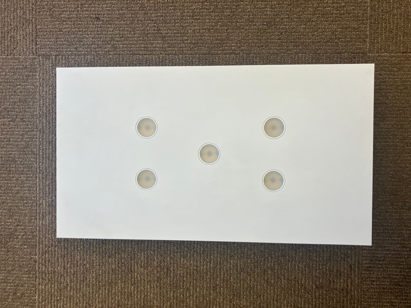 Icone POP5 LED Surface Mounted White & Aluminium Ceiling Light - ID 6753 - EX-DISPLAY