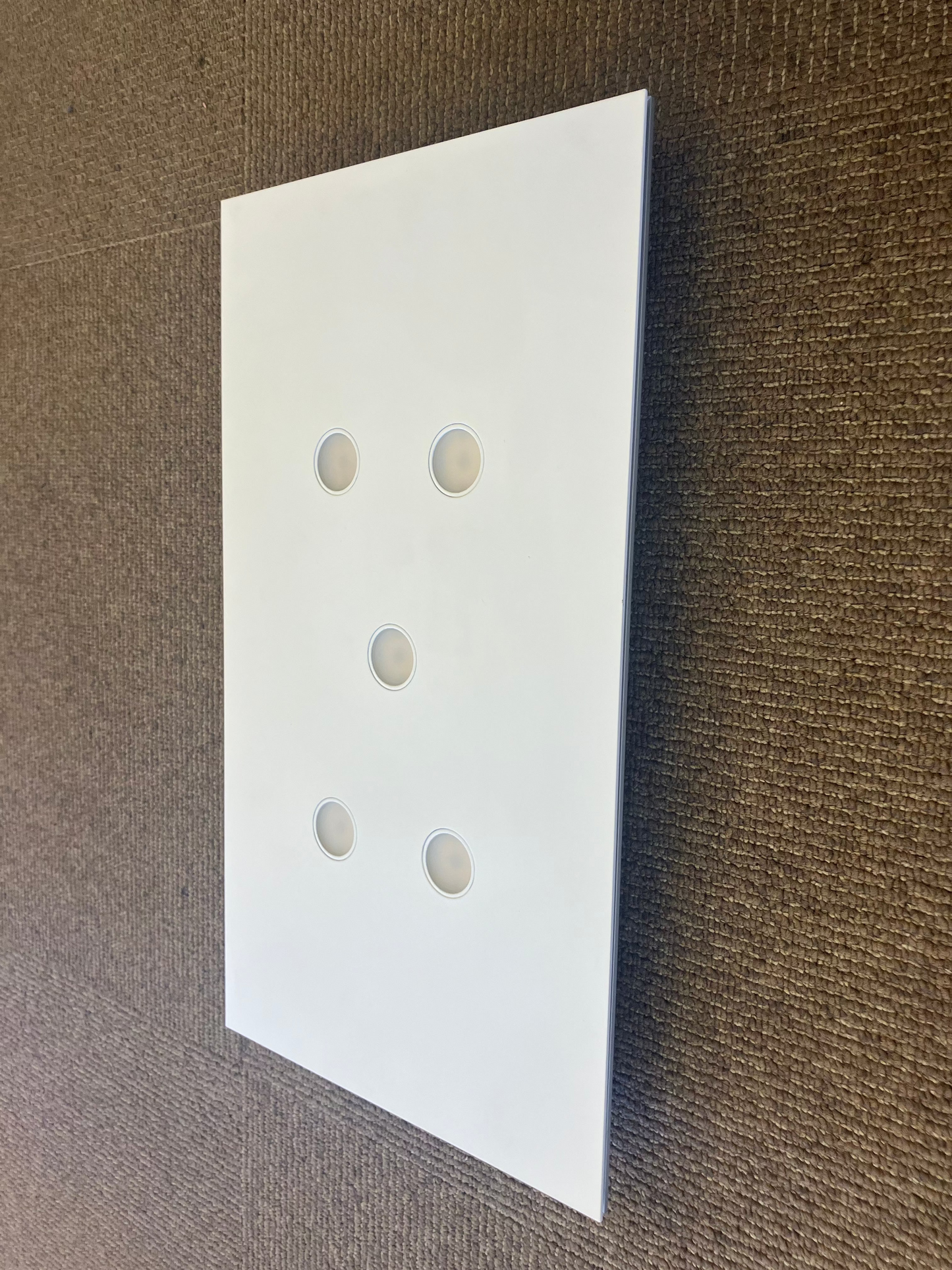 Icone POP5 LED Surface Mounted White & Aluminium Ceiling Light - ID 6753 - EX-DISPLAY