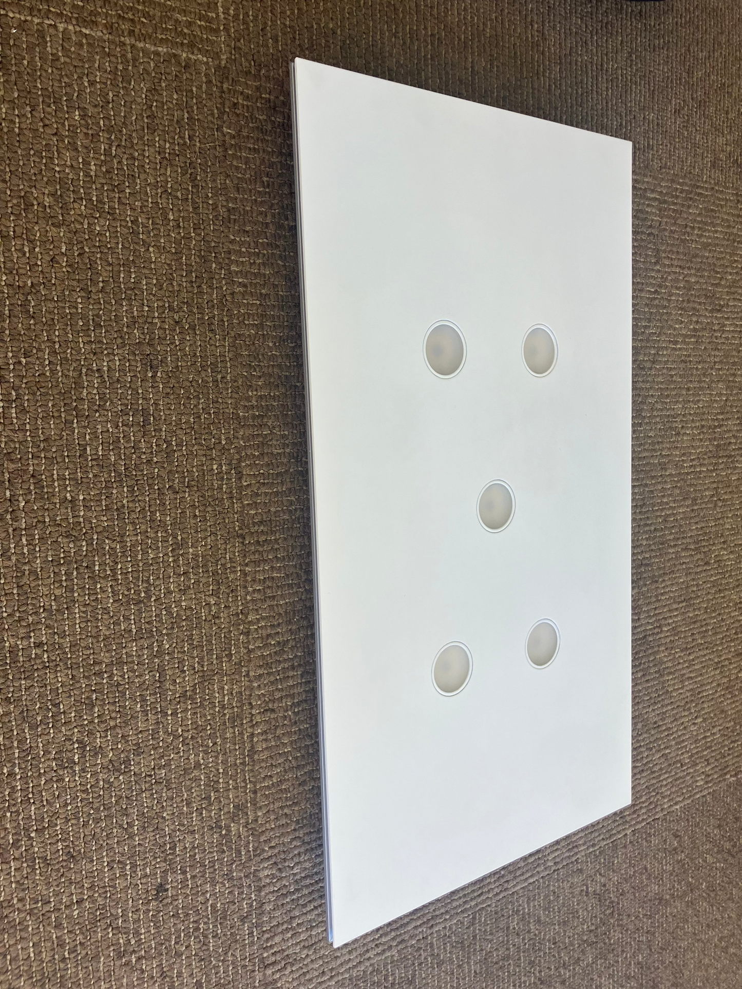 Icone POP5 LED Surface Mounted White & Aluminium Ceiling Light - ID 6753 - EX-DISPLAY