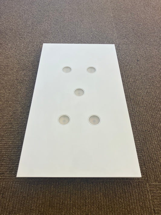 Icone POP5 LED Surface Mounted White & Aluminium Ceiling Light - ID 6753 - EX-DISPLAY