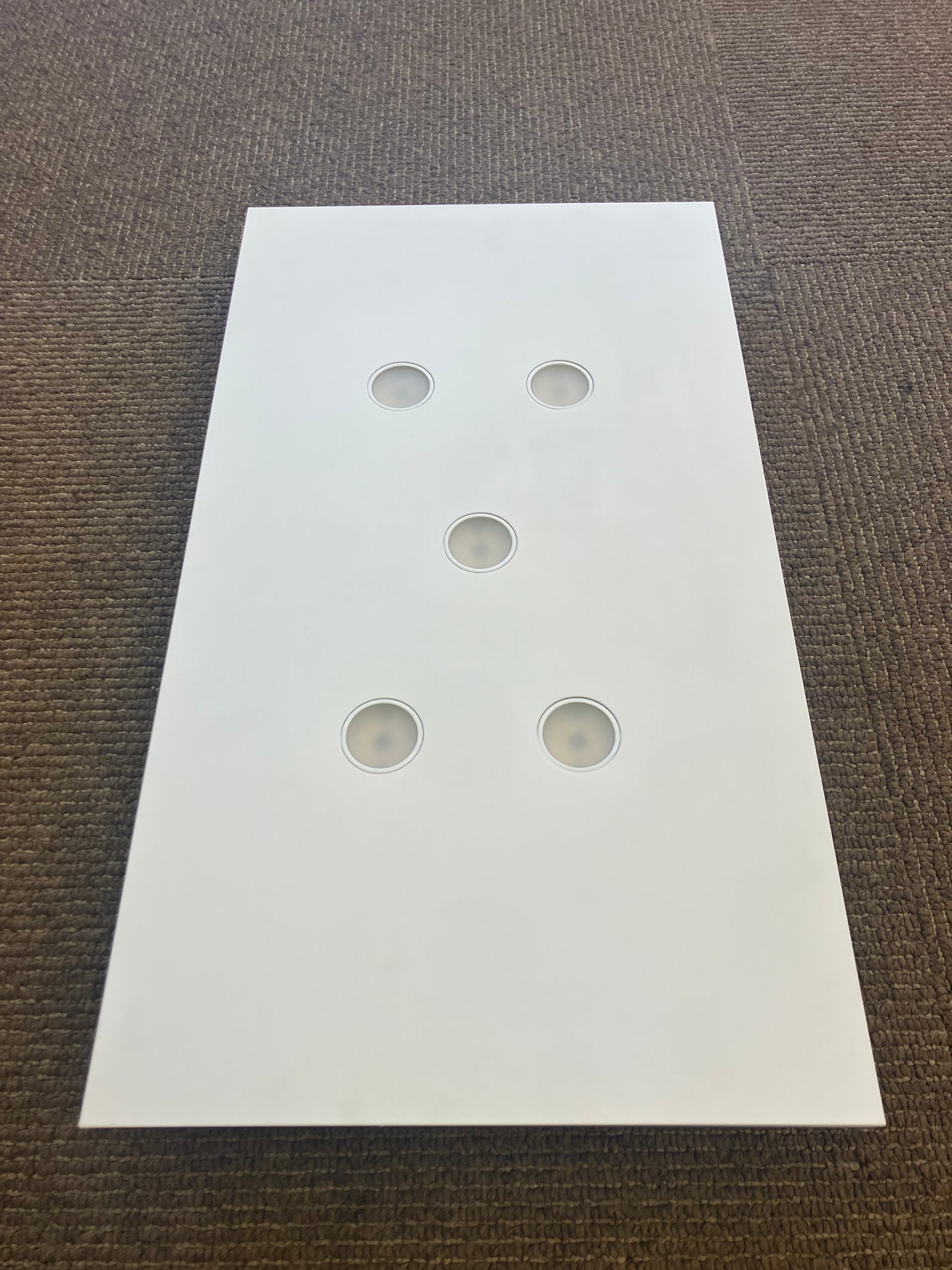 Icone POP5 LED Surface Mounted White & Aluminium Ceiling Light - ID 6753 - EX-DISPLAY
