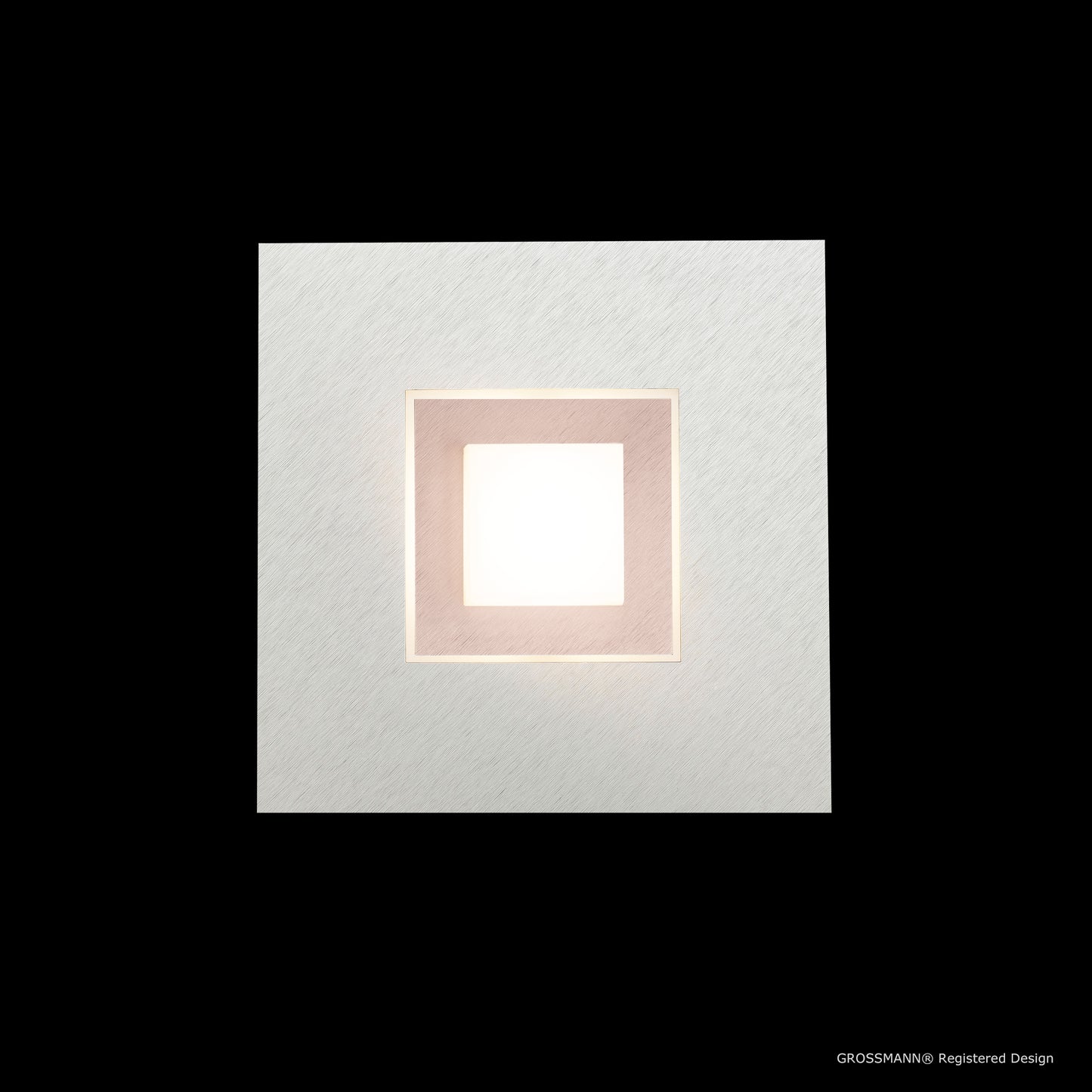 Grossmann KARREE Pearlescent One Lamp Wall / Ceiling Light Pearlescent With Pastel Copper Frames - ID 6655 - CLEARANCE