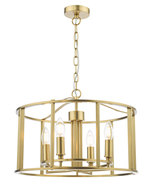 Wapping 4 Light Lantern in Brushed Bronze - ID 13471