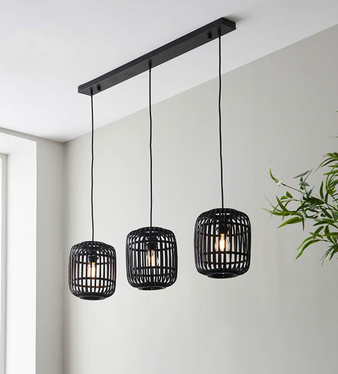 3lt Linear Pendant, Matt Black - ID 12622