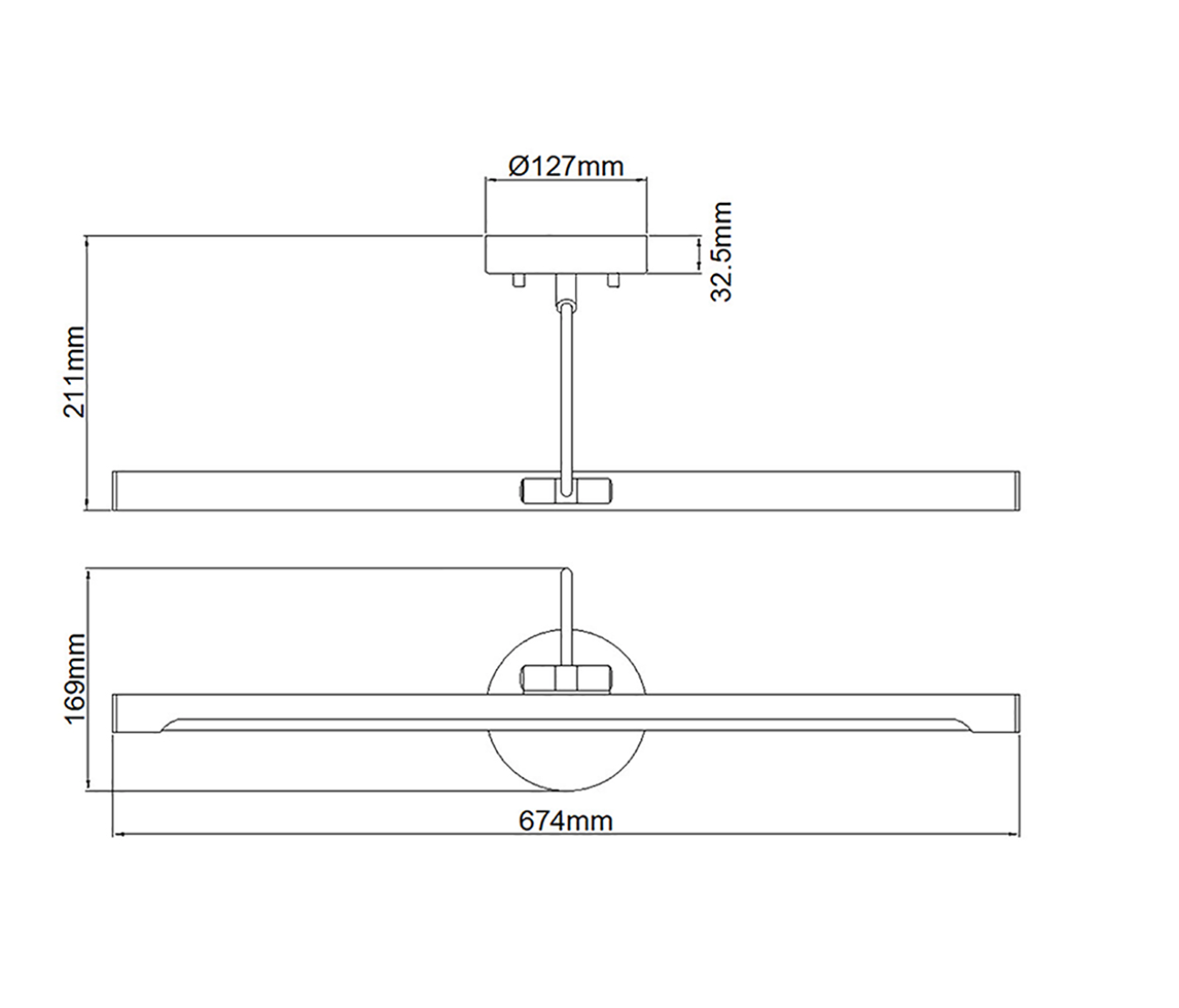 Cubitt Large Picture Light In White - ID 11421