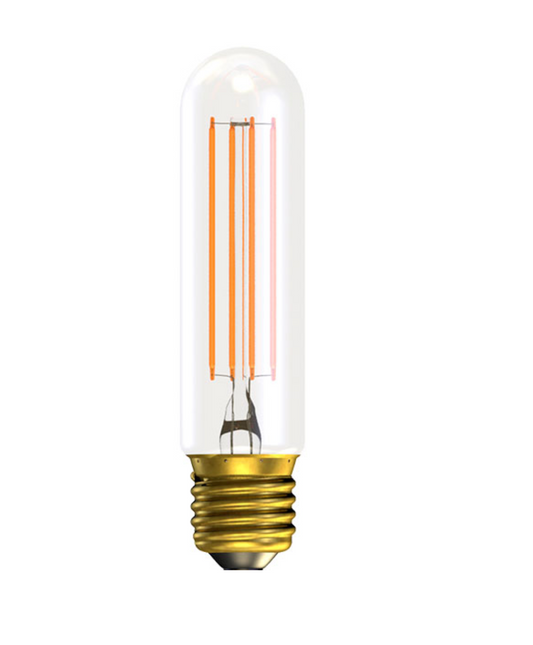 Vintage Tubular Medium Clear Filament Lamp 2700K Warm White 4W LED E27 Dimmable - ID 9696