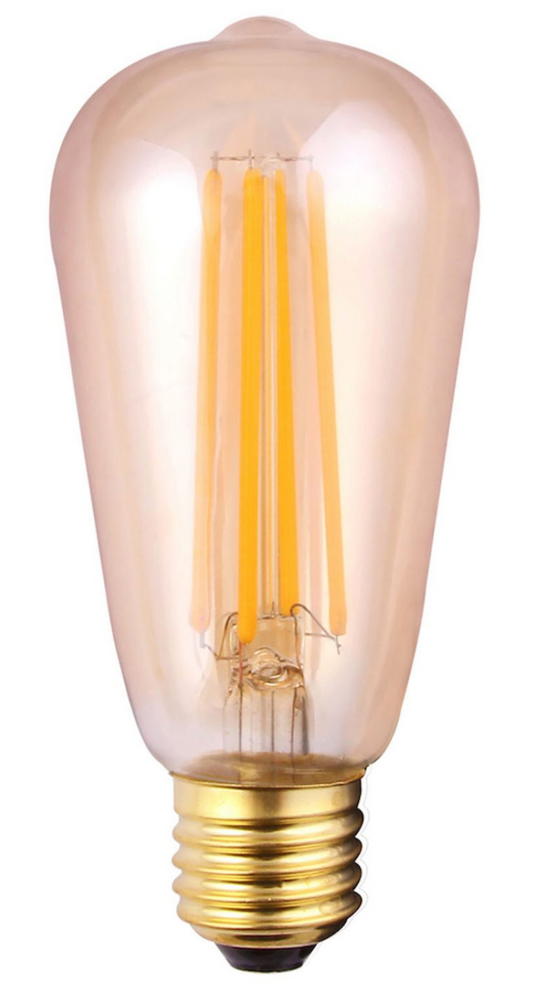 Vintage Dimmable Straight Filament E27 2200K (extra warm white) 8W 650lm - ID 12958