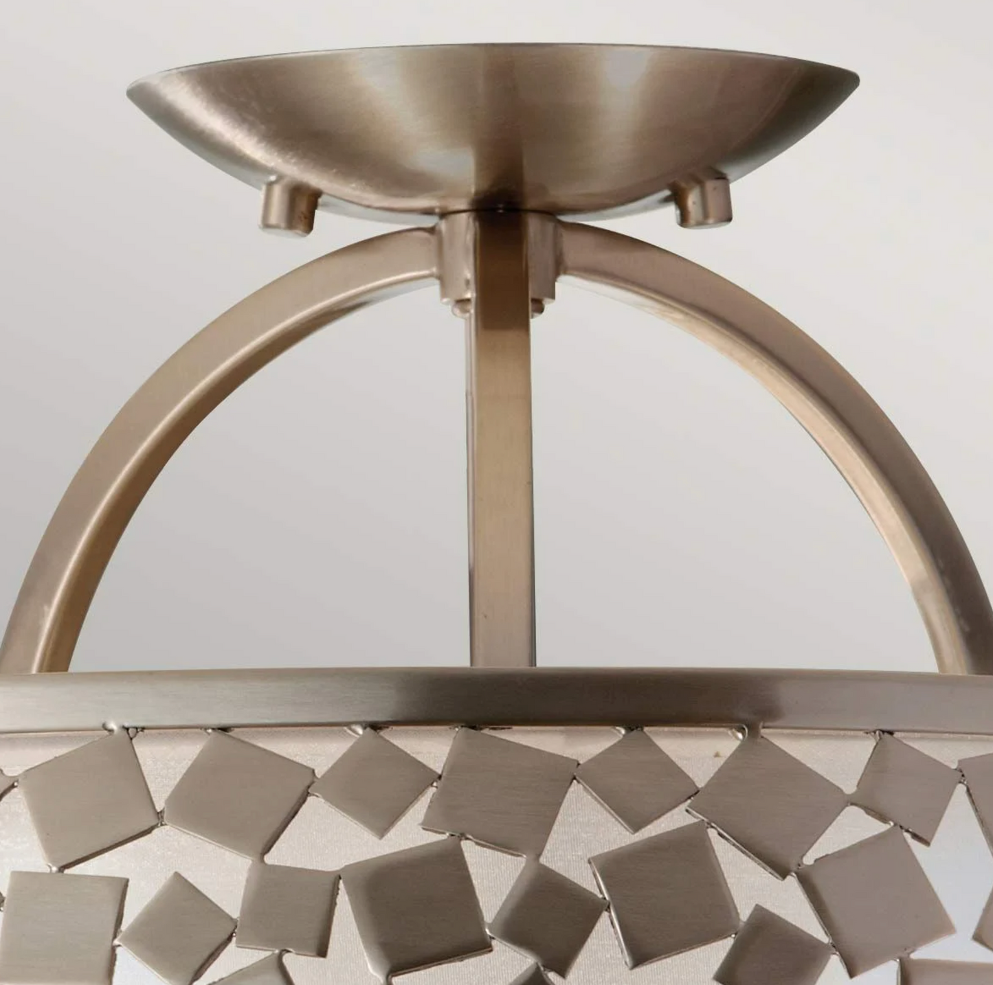 ARA 3 Light Semi-Flush, Brushed Steel - ID 13243