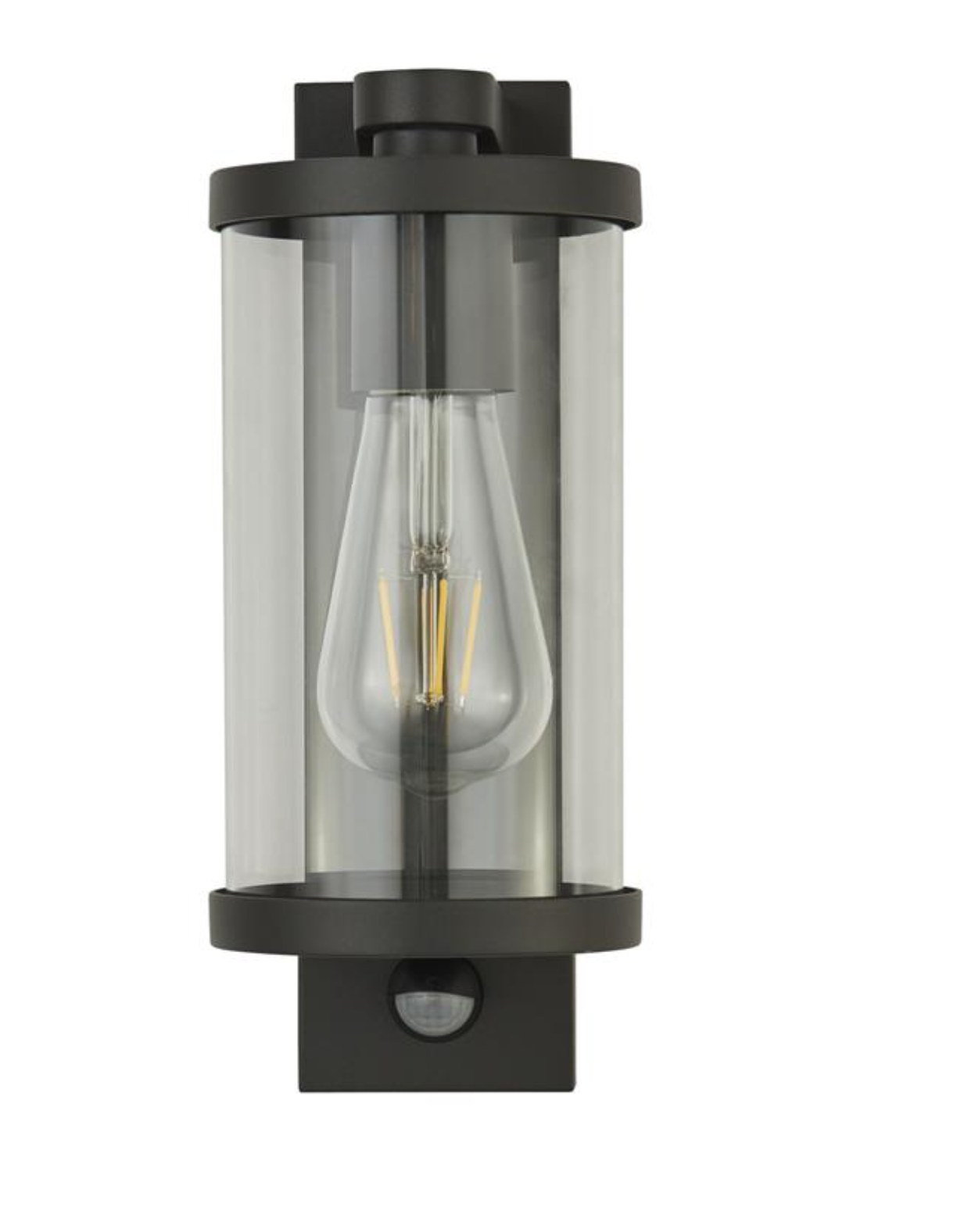 Outdoor Wall Light, PIR, Black - ID 13369