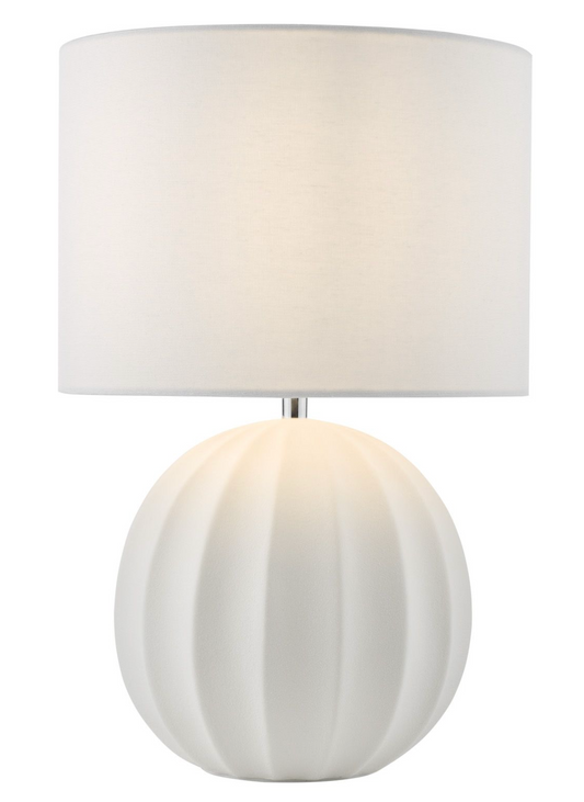 Ceramic Table Lamp Cream With Shade - ID 13399