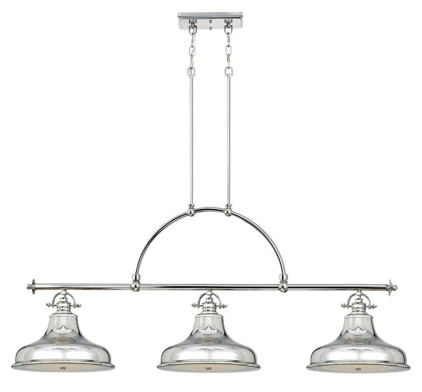 3 Light Island Pendant In Imperial Silver - ID 5918