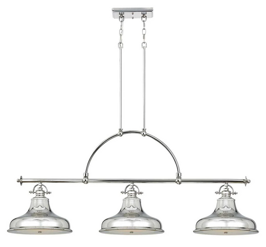 3 Light Island Pendant In Imperial Silver - ID 5918