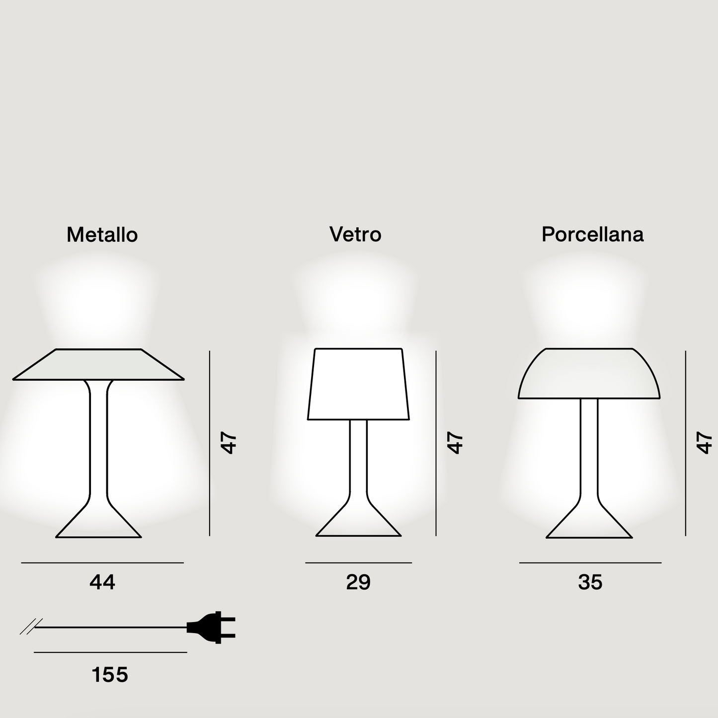 Foscarini Chapeaux V Table Lamp