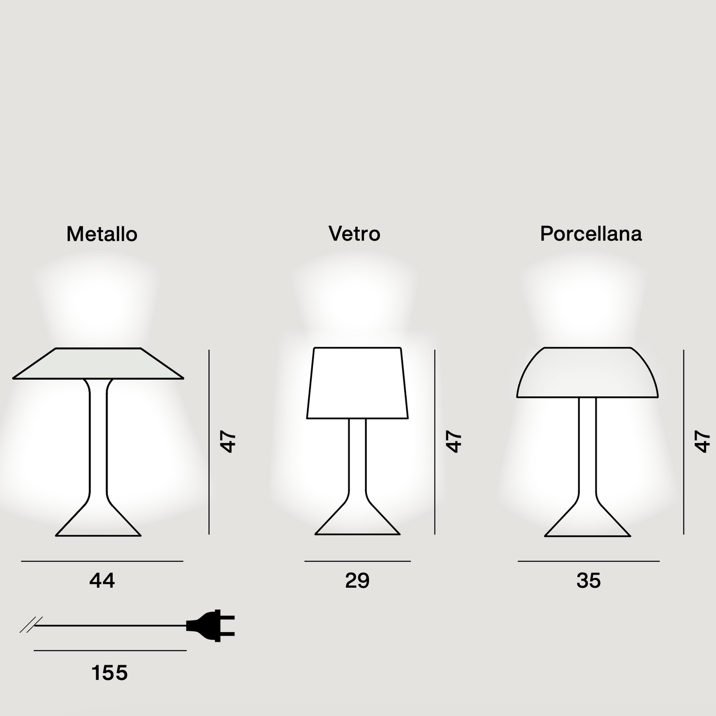 Foscarini Chapeaux P Table Lamp