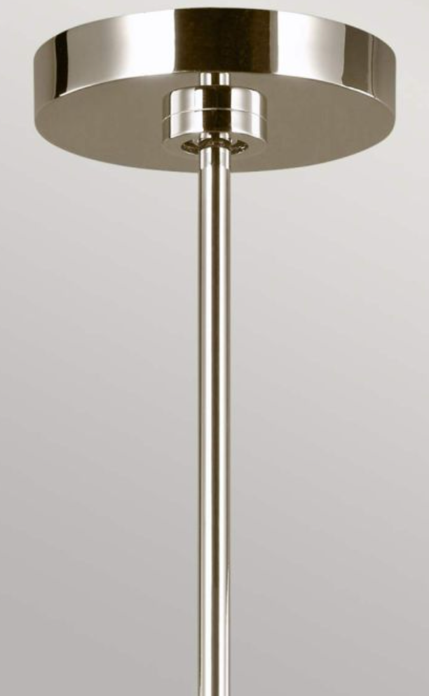 BRI Polished Nickel 9 Arm Chandelier - ID 11368