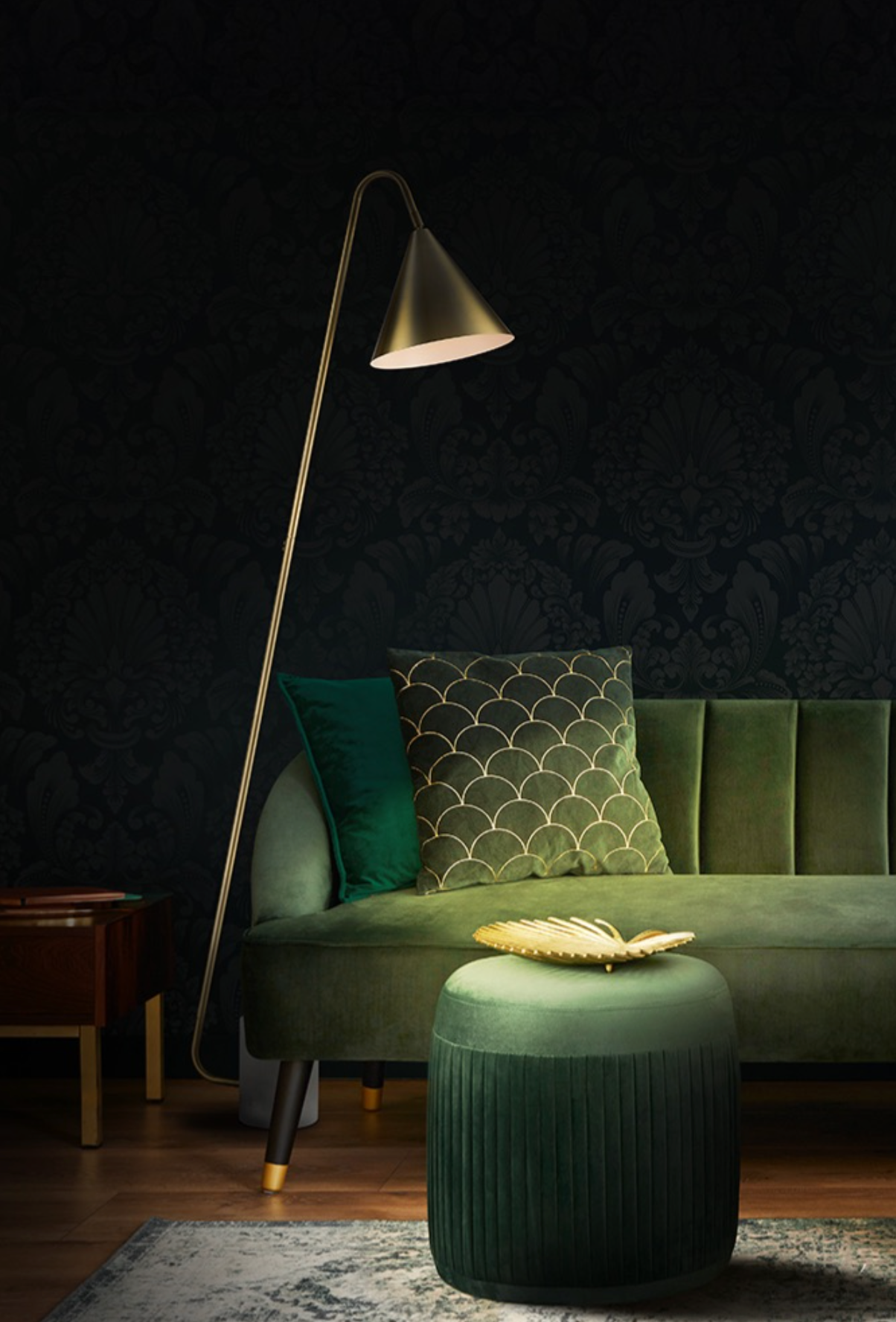 Pais Satin Brass Floor Light - ID 13717
