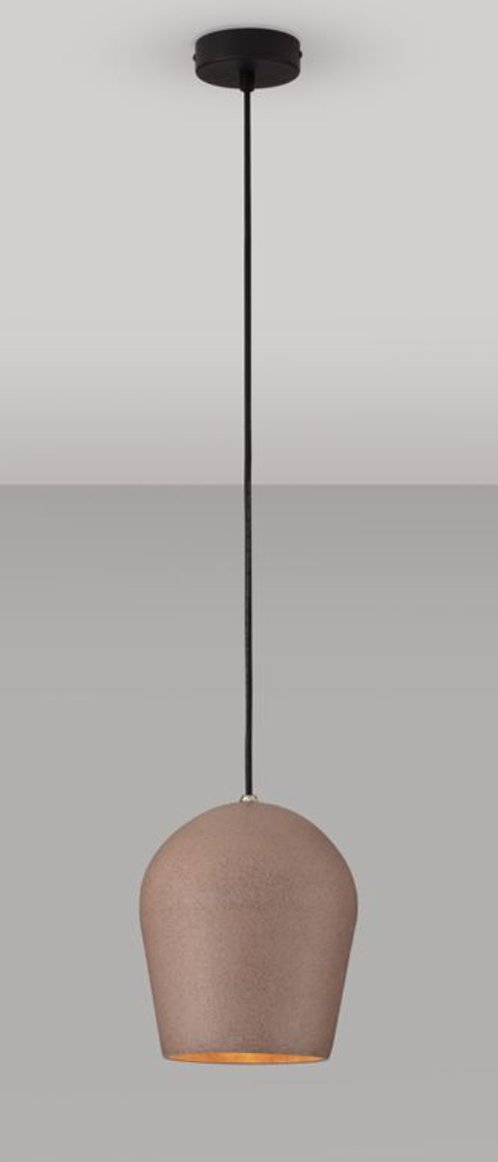NL Oimo Red Sandstone Small Concrete IP55 Outdoor Pendant - ID 13776