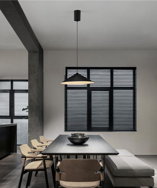 NL Looi Matt Black Conical Pendant - ID 13792