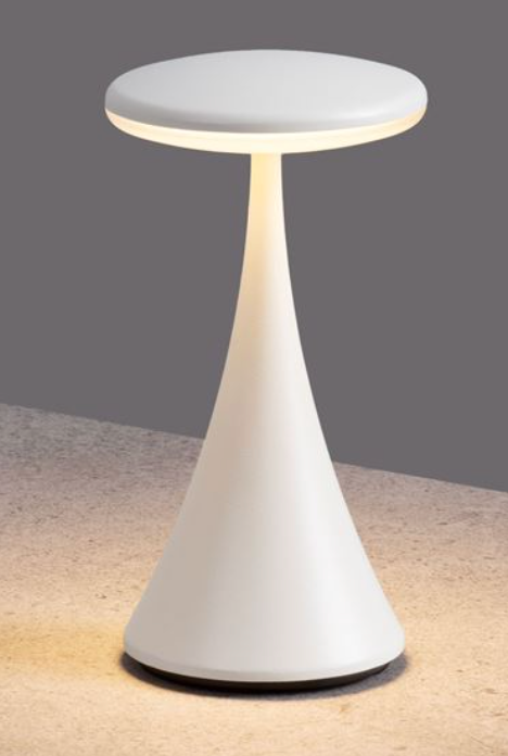 USB Rechargeable Exterior Table Lamp, Sand White - ID 13806