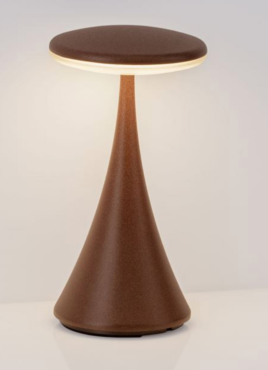 USB Rechargeable Exterior Table Lamp, Corten - ID 13807