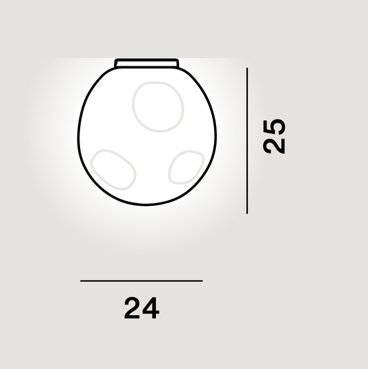Foscarini Hoba Ceiling/Wall Light Medium (Media)