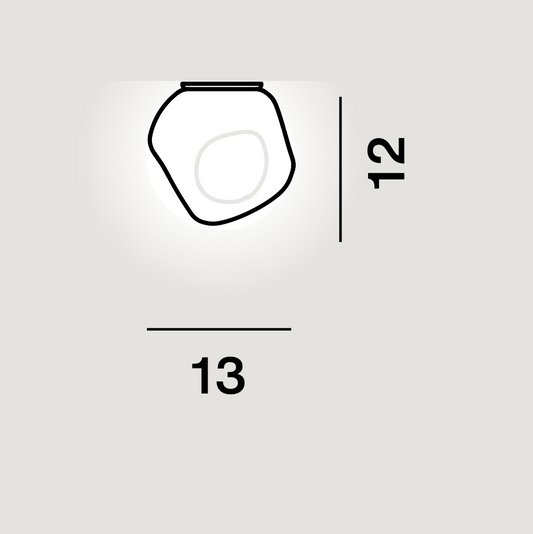 Foscarini Hoba Ceiling/Wall Light Small (Piccola)
