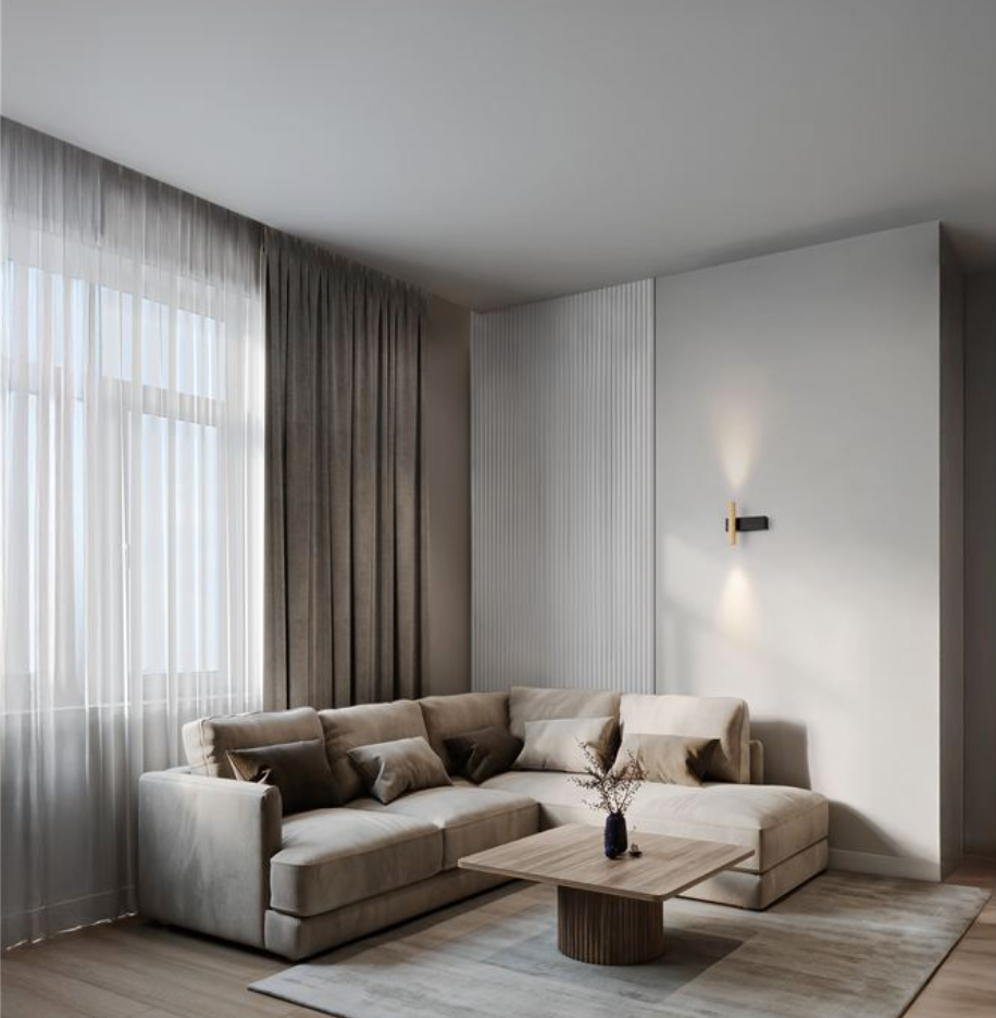 NL Small Black Up & Down Wall Light - ID 13835