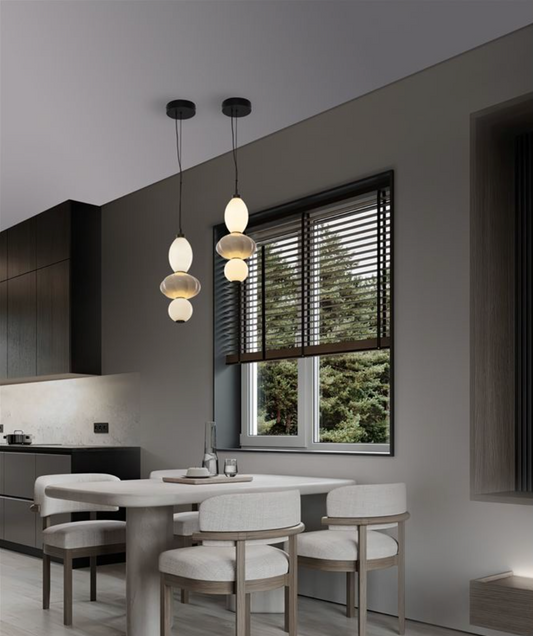 NL Boneta Coloured Glass Tall Pendant - ID 13819