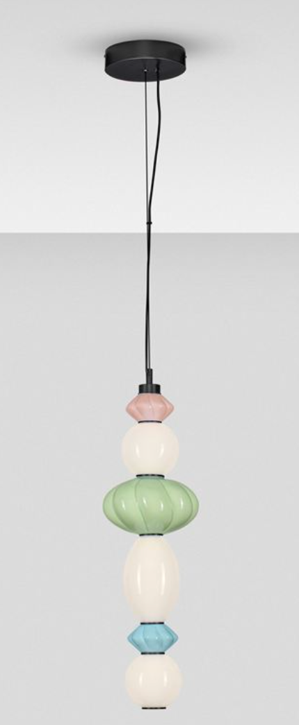 NL Boneta Extra Tall Coloured Glass Pendant - ID 13820