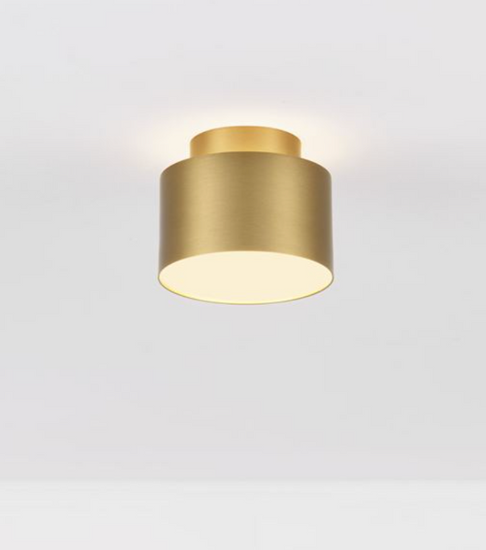 NL Ozeen Semi Flush Ceiling Light Matt Gold ID 13872
