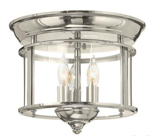 Sydenham Polished Nickel Flush Mount - ID 13904